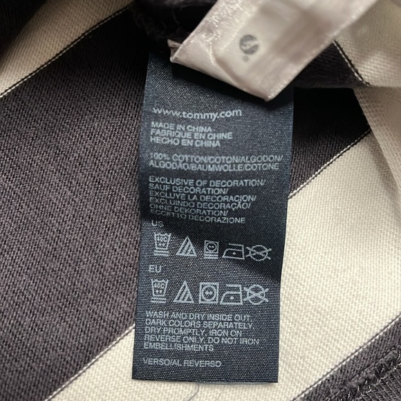 2 for $25 Tommy Hilfiger rugby long sleeve 1/4 button thick cotton shirt - Picture 3 of 5